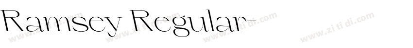 Ramsey Regular字体转换